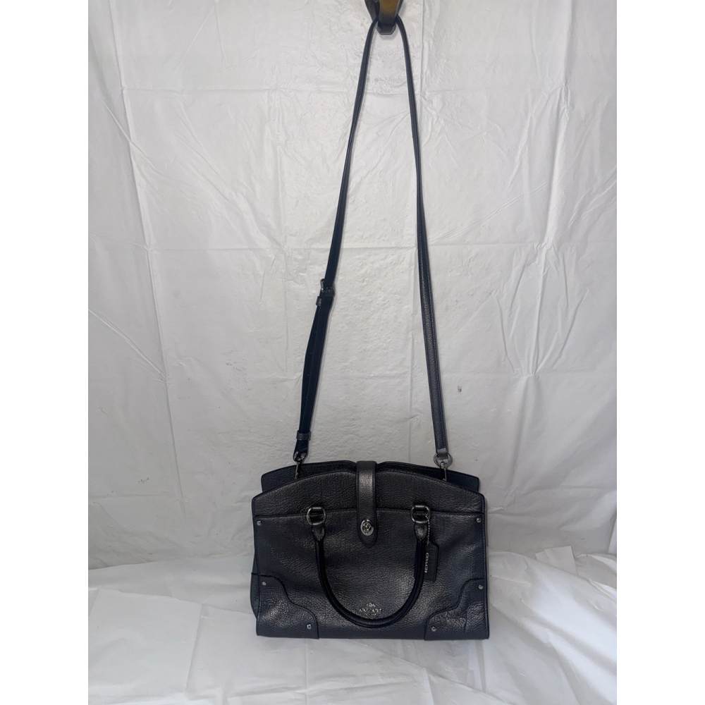 Coach Black Leather Tote Bag - Picture 12 of 14